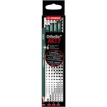 Etui 6 crayons graphite Othello mines assorties 2B  B  HB  F  H  2H x 6 STABILO