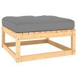 vidaXL Salon de jardin 9 Pièces avec coussins Bois de pin massif