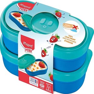 MAPED Lot de 2 Boîtes à Snack Picnik 150 ml Concept enfants , en PP, étanche