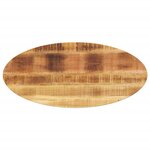 vidaXL Dessus de table 140x50x3 8 cm ovale bois massif de manguier