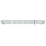 vidaXL Clôture en treillis métallique et piquet d'ancrage vert 0 8x10m