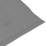 vidaXL Chaise longue d'extérieur repose-pied et coussin Acacia solide