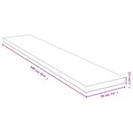 vidaXL Étagère murale 100x20x2 5 cm bambou