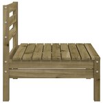 vidaXL Canapés de jardin sans accoudoirs 2 Pièces bois pin imprégné
