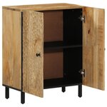 vidaXL Armoire latérale 60x33x75 cm bois massif de manguier