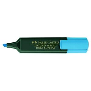 Surligneur TEXTLINER 48 Rechargeable Pointe Biseautée Bleu fluo FABER-CASTELL