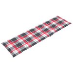 vidaXL Chaise longue d'extérieur repose-pied et coussin Acacia solide