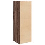 vidaXL Buffet haut chêne marron 40x42 5x124 cm bois d'ingénierie