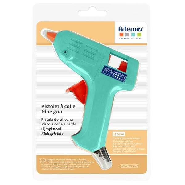 Pistolet à Colle Électrique Vert Turquoise