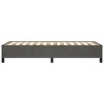 vidaXL Cadre de lit Gris foncé 80x200 cm Velours