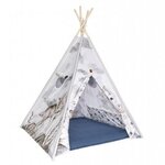 Tipi enfant Loup avec coussins
