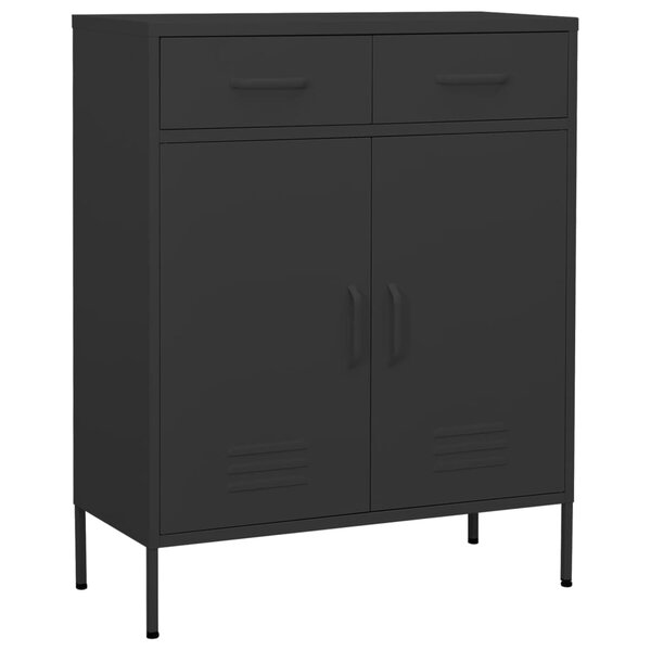 vidaXL Armoire de rangement Anthracite 80x35x101 5 cm Acier
