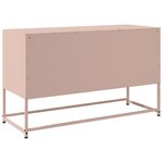 vidaXL Buffet haut rose 36x39x123 cm acier