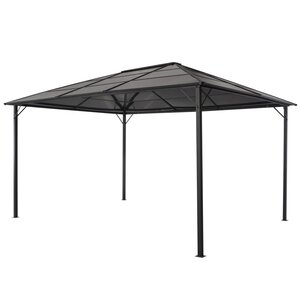 vidaXL Tonnelle avec toit Aluminium 4x3x2 6 m Noir