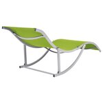 vidaXL Chaises longues pliables lot de 2 Vert Textilène