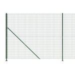vidaXL Clôture en treillis métallique avec bride vert 1 6x25 m