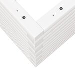 vidaXL Jardinière blanc 90x60x46 cm bois de pin massif