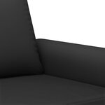 vidaXL Canapé à 3 places Noir 180 cm Velours