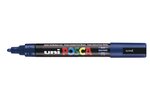 Marqueur pointe conique moyenne pc5m 1 8 - 2 5mm bleu foncé x 12 POSCA
