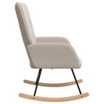 Chaise Relaxante vidaXL en Fabric léger Gris Curly
