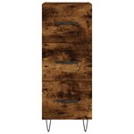 vidaXL Buffet Chêne fumé 34 5x34x90 cm Bois d'ingénierie