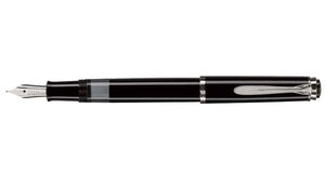 Stylo plume M 205 Pte acier Moyenne Noir PELIKAN