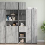 vidaXL Armoire de rangement mince sonoma gris 40x42 5x225 cm