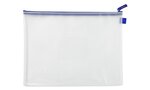 Pochette enveloppe transparente avec zip - A4 maxi EXACOMPTA