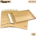 Lot de 50 enveloppes kraft 120g à soufflets c4 - gamme courrier+