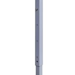 vidaXL Tente de réception pliable avec 4 parois 2x2 m Acier Blanc