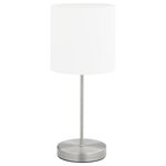 vidaXL Lampes de table 2 Pièces Bouton tactile Blanc E14