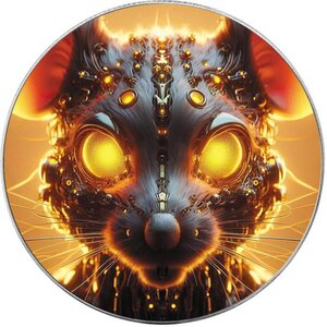 Pièce de monnaie en Argent 1 Dollar g 31.1 (1 oz) Millésime 2025 Cyber Preys MOUSE