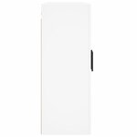 vidaXL Armoires murales 2 Pièces blanc bois d'ingénierie