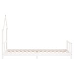 vidaXL Cadre de lit pour enfants blanc 80x200 cm bois de pin massif