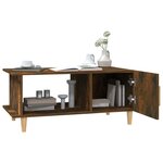 vidaXL Table basse chêne fumé 90x50x40 cm bois d'ingénierie
