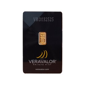 Monnaie 2 GIP 1 gramme or pur - La Vera One Gibraltar - VeraValor