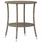 vidaXL Chaises inclinables de jardin lot de 2 et table résine tressée