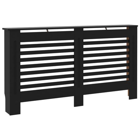 vidaXL Cache-radiateur noir 152x19x81 5 cm MDF