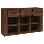 vidaXL Buffet Chêne marron 100x30x59 5 cm Bois d'ingénierie