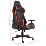 vidaXL Chaise de jeu pivotante Rouge PVC