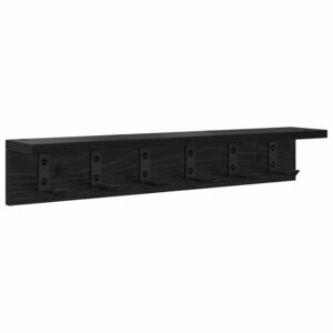 vidaXL Porte-manteau mural Chêne noir 60 x 10 5 x 10 5 cm