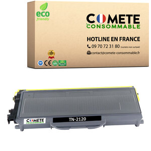 TN2120 - 1 Toner Compatible pour Brother TN2120 - COMETE