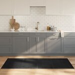 vidaXL Tapis rectangulaire gris 80x200 cm bambou
