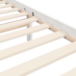vidaXL Cadre de lit avec tête de lit blanc 200x200 cm bois massif