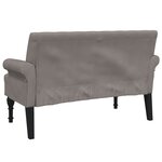 vidaXL Banc avec dossier taupe 120x62x75 5 cm tissu