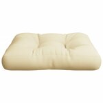 vidaXL Coussin de palette crème 60x60x12 cm tissu