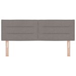 vidaXL Tête de Lit LED Design Lignes Taupe 72 cm Tissu