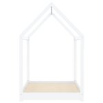 vidaXL Cadre de lit d'enfant Blanc Bois de pin massif 90 x 200 cm
