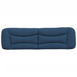 vidaXL Coussin de tête de lit bleu 180 cm tissu