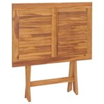 vidaXL Ensemble à manger d'extérieur pliable 5 Pièces Bois solide de teck